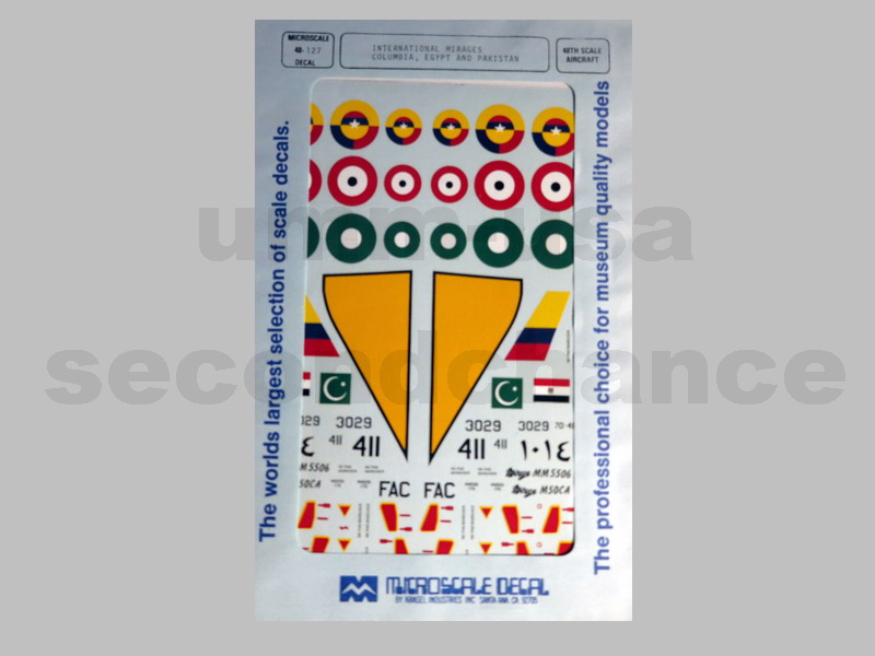 MS48-127 International Mirages Columbia Egypt Pakistan (SCH) 1/4